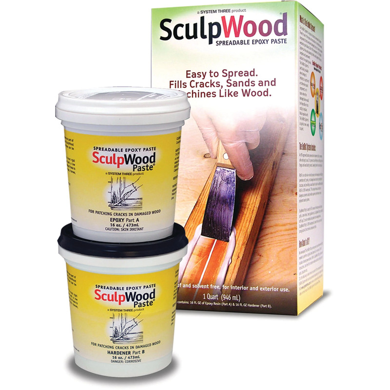SculpWood Epoxy Paste Kit - Size:1 Quart